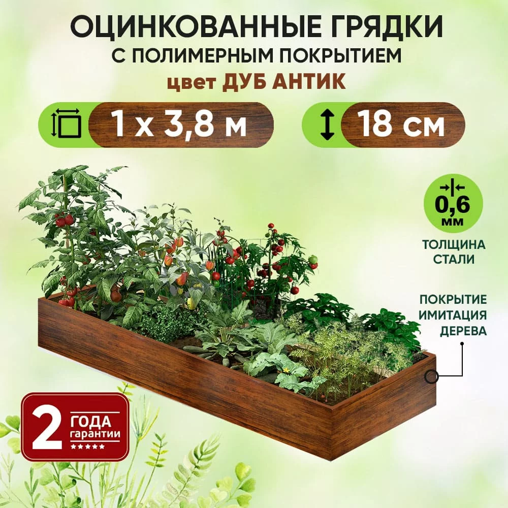 Грядка Дуб Антик (1 х 3,8)