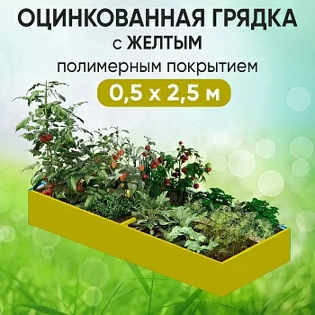 Грядка желтая (0,5 х 2,5)